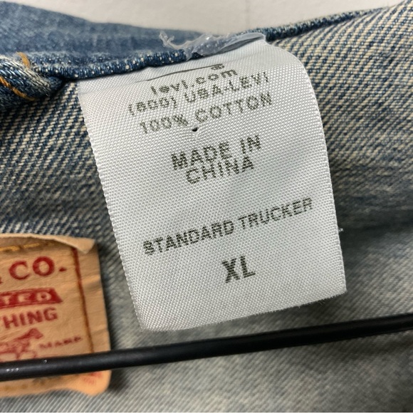 Levi Strauss & Co. Embroidered Puerto Rican Flag/Pacific Trucker Jean Jacket! - Picture 13 of 15